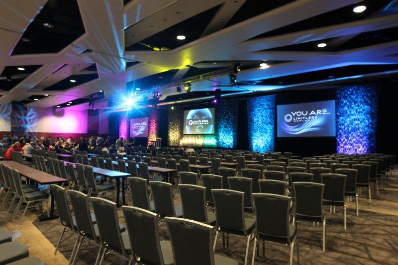 Conference room with empty chairs