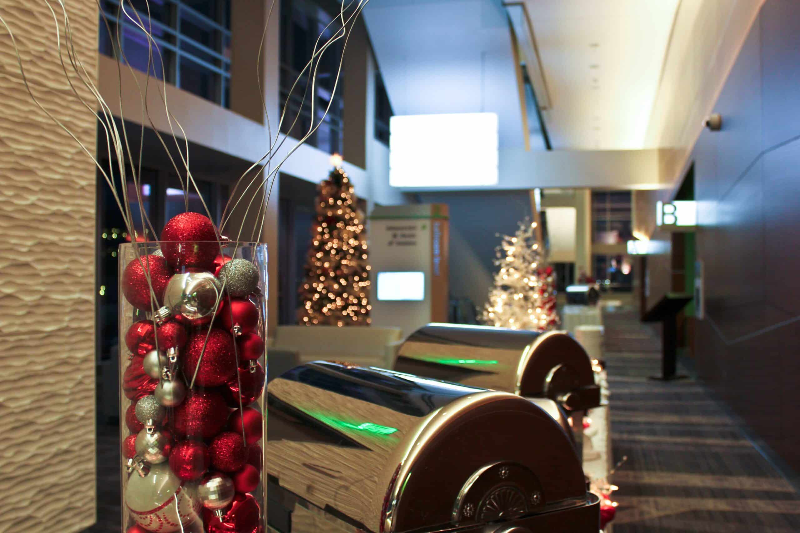 holiday buffet table in east prefunction area