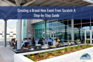 Outdoor event at Utah Valley Convention Center patio